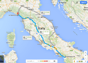 Campagna to La Spezia