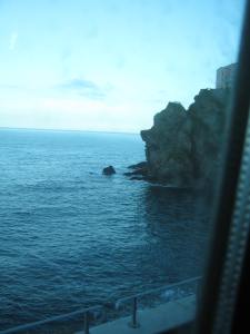 An occasional sea glimpse